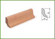 Listwa przypodłogowa buk 3,5*2,2 (1-1,7 mb)